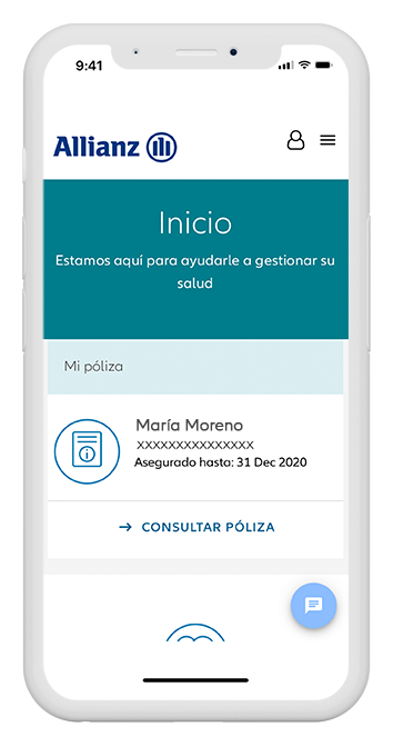 inicio aplicacion MyHealth